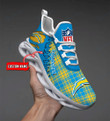 Los Angeles Chargers Personalized Yezy Running Sneakers SPD292