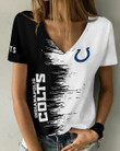 Indianapolis Colts Summer V-neck Women T-shirt BG05