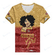 San Francisco 49ers Personalized Summer V-neck Women T-shirt BG35