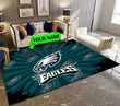 Philadelphia Eagles Personalized Premium Rectangle Rug 66
