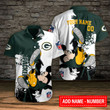 Green Bay Packers Personalized Button Shirt BB585