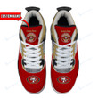 San Francisco 49ers Personalized AJ4 Sneaker BG40