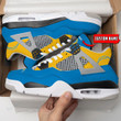 Los Angeles Chargers Personalized AJ4 Sneaker BG41