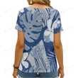 Indianapolis Colts Summer V-neck Women T-shirt