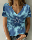 Dallas Cowboys Summer V-neck Women T-shirt 121