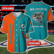 Miami Dolphins Personalized Baseball Jersey BG581