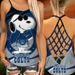 Indianapolis Colts Leggings And Criss Cross Tank Top BG85