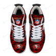 San Francisco 49ers Camo Personalized AJ4 Sneaker BG66