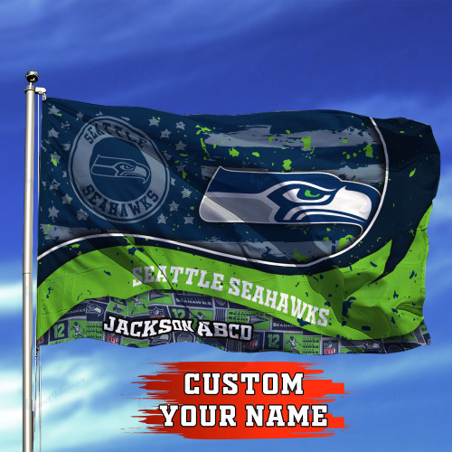 Seattle Seahawks Personalized Flag 332