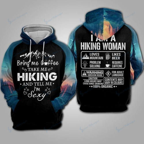 Hiking Woman Hoodie 067