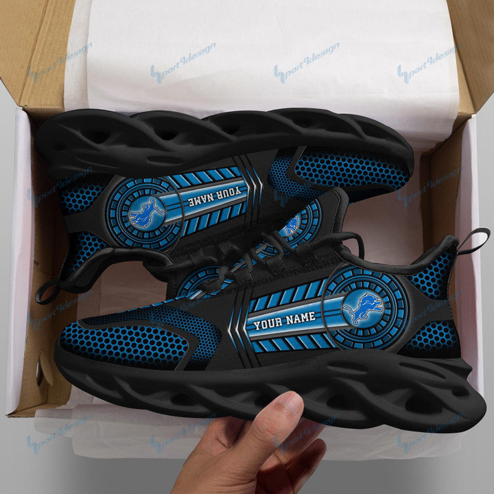 Detroit Lions Personalized Running Sneakers SPD180