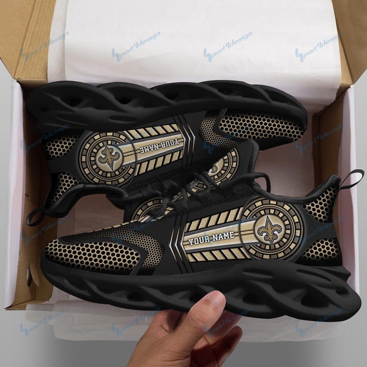 New Orleans Saints Personalized Running Sneakers SPD192