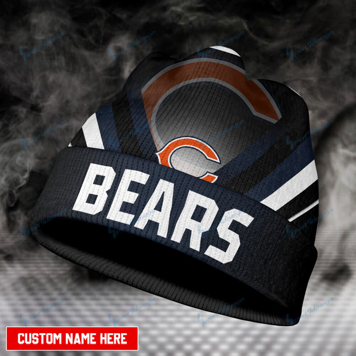 Chicago Bears Personalized Wool Beanie 28