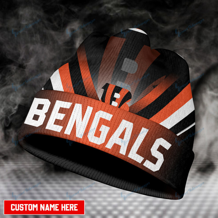 Cincinnati Bengals Personalized Wool Beanie 29