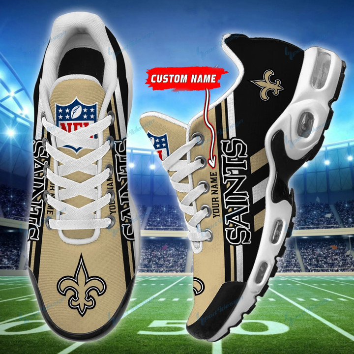 New Orleans Saints Personalized Plus T-N Youth Sneakers BG70