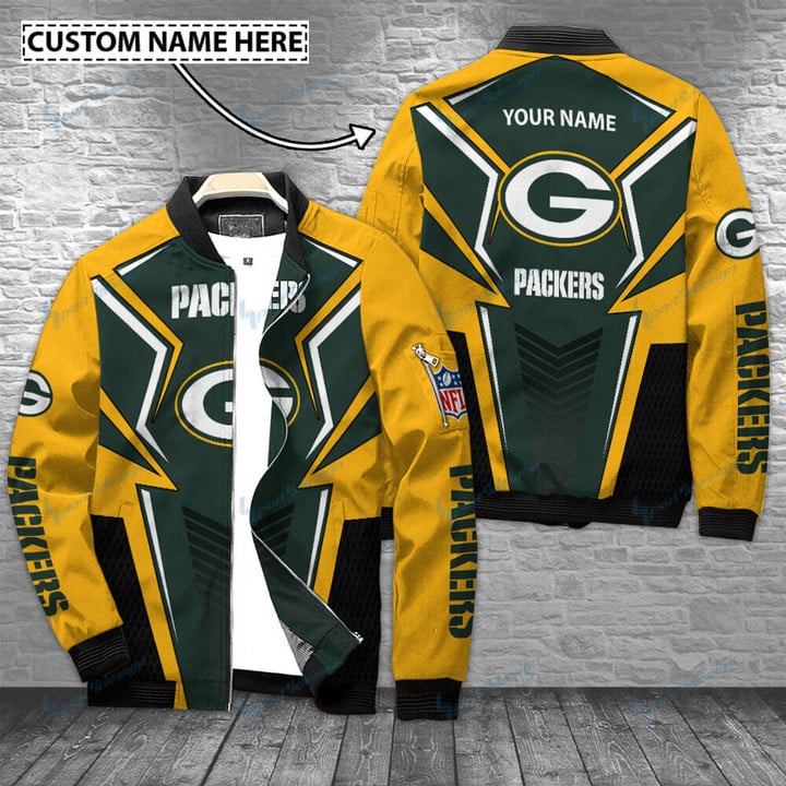 Green Bay Packers Personalized Bomber Jacket BG479