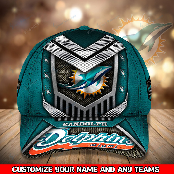 Miami Dolphins Personalized Classic Cap BG780