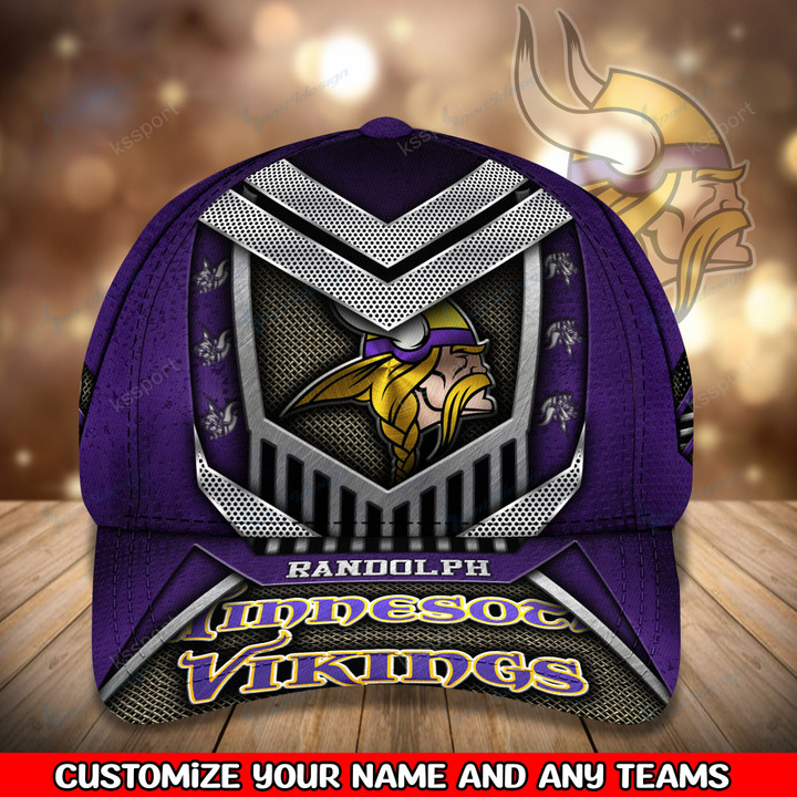 Minnesota Vikings Personalized Classic Cap BG781