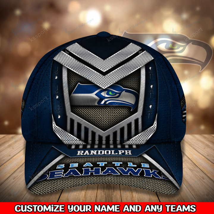 Seattle Seahawks Personalized Classic Cap BG789
