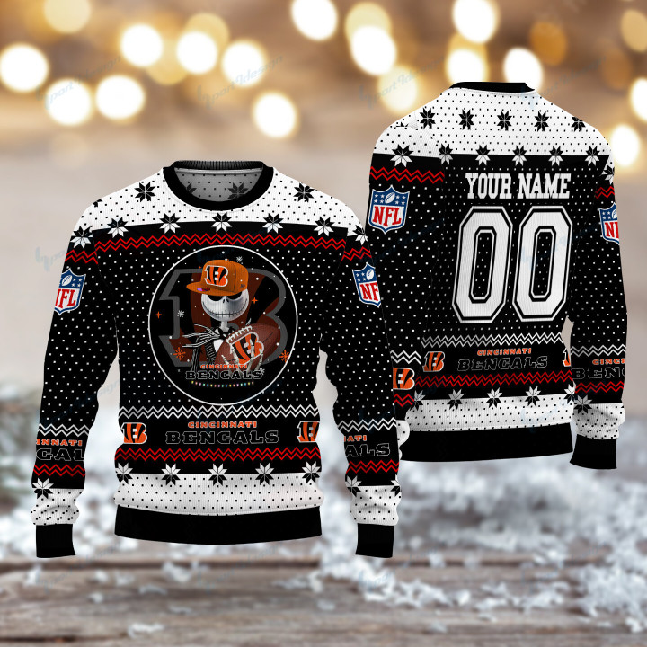 Cincinnati Bengals Personalized Woolen Sweater BG24