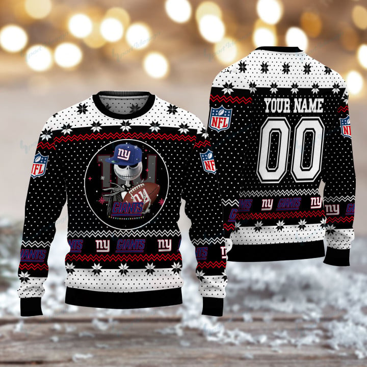 New York Giants Personalized Woolen Sweater BG28