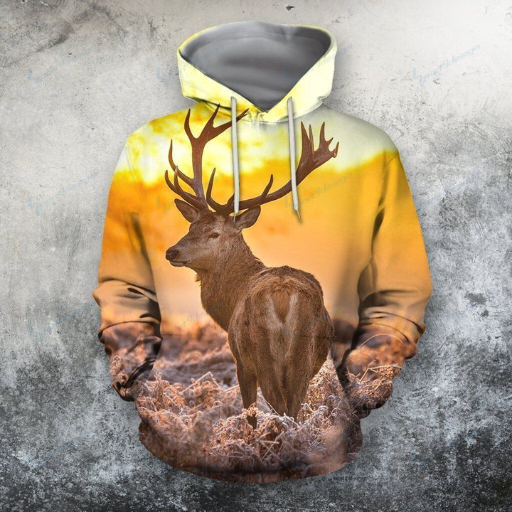 3D All Over Print Twilight And Deer Hoodie