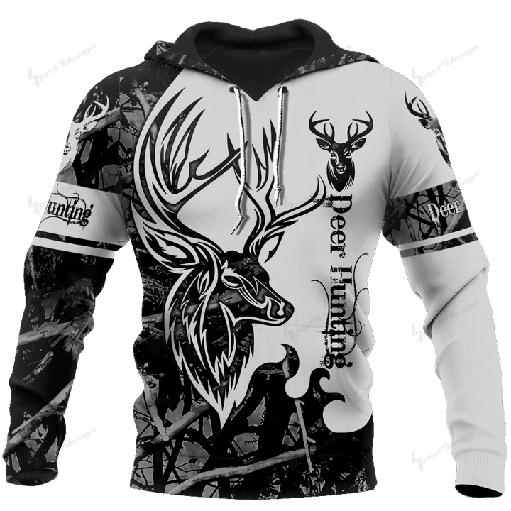 DEER HUNTING HARVEST MOON CAMO 3D ALL OVER PRINTED SHIRTS FOR MEN AND WOMEN JJ051201 PL