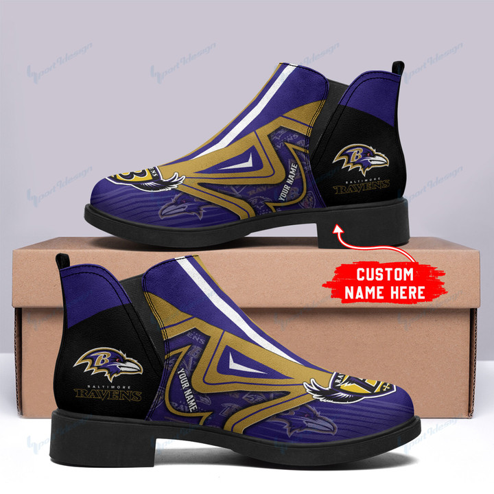 Baltimore Ravens Personalized Comfort & Fashion Short Boots BG22