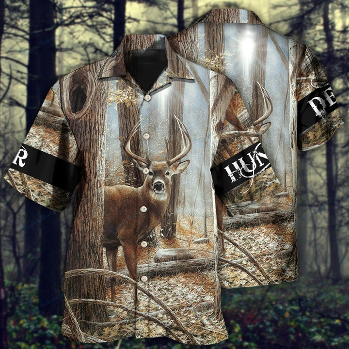 Deer Hunting 3D All Over Printed Button Shirt 051