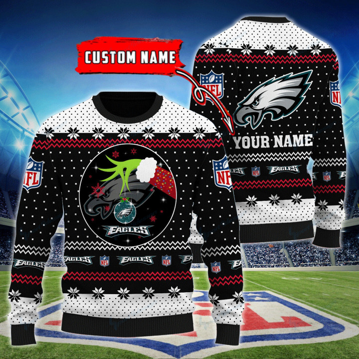 Philadelphia Eagles Personalized Woolen Sweater BG58