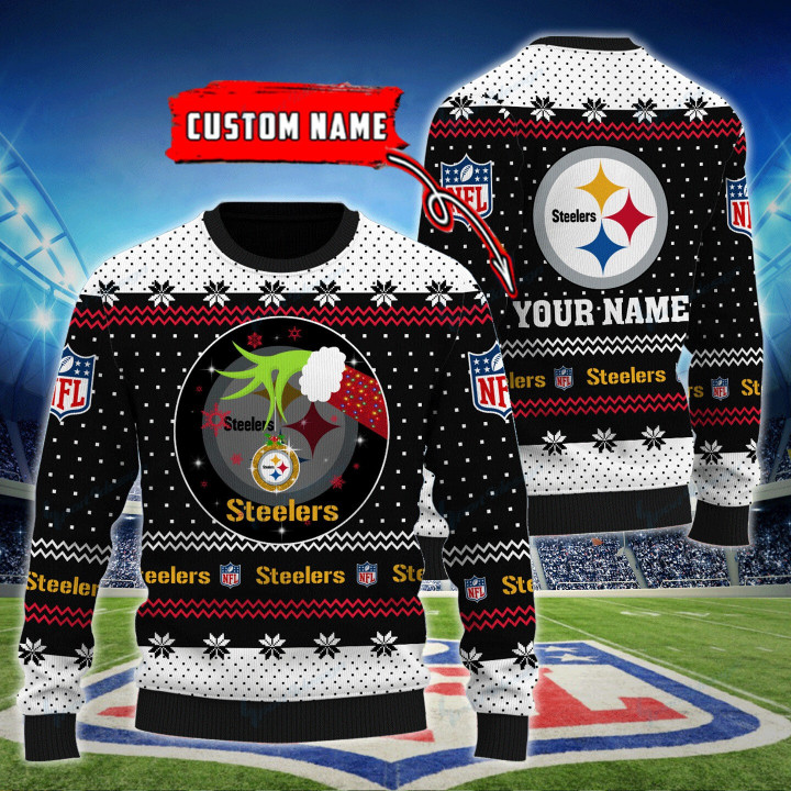 Pittsburgh Steelers Personalized Woolen Sweater BG59