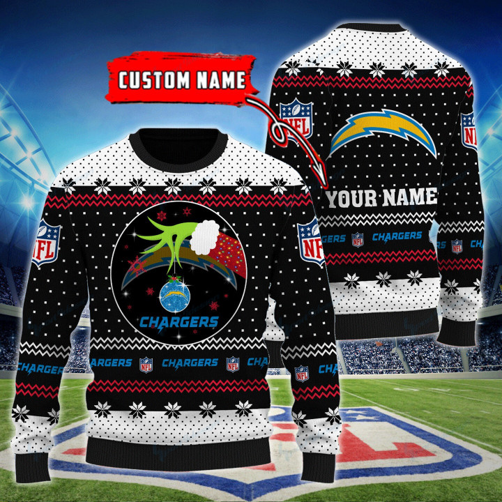 Los Angeles Chargers Personalized Woolen Sweater BG61