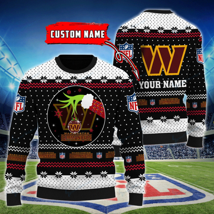 Washington Commanders Personalized Woolen Sweater BG66