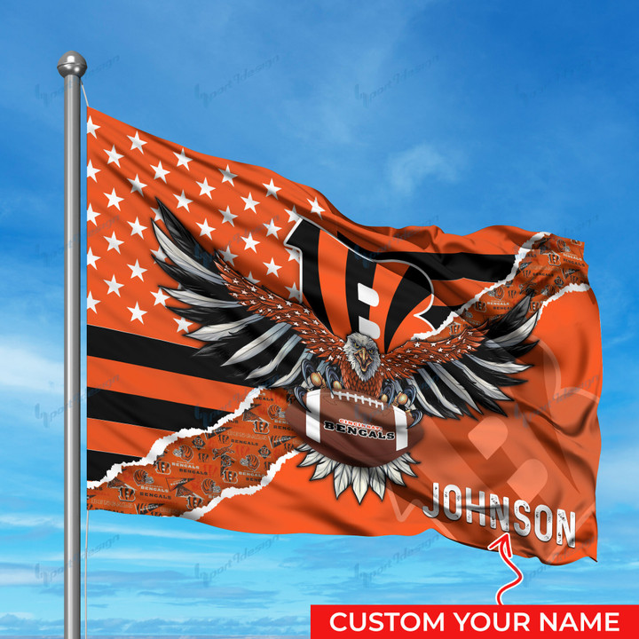 Cincinnati Bengals Personalized Flag 281
