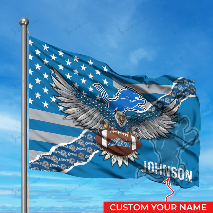 Detroit Lions Personalized Flag 285