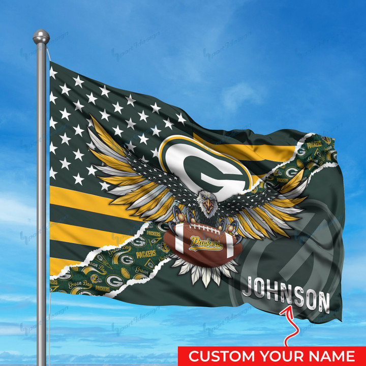 Green Bay Packers Personalized Flag 286