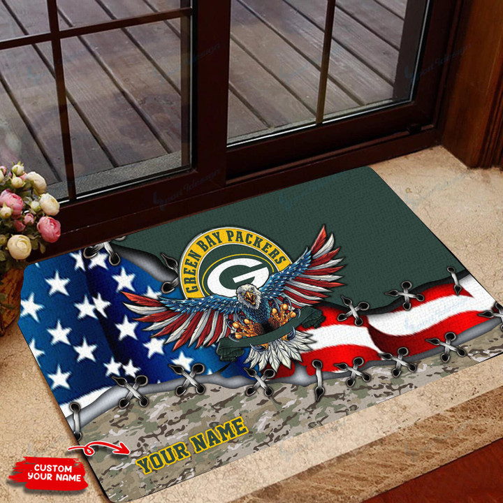 Green Bay Packers Personalized Doormat BG111