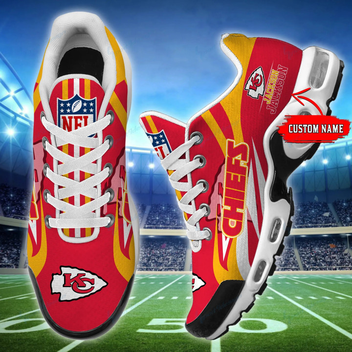 Kansas City Chiefs Personalized Plus T-N Youth Sneakers BG95