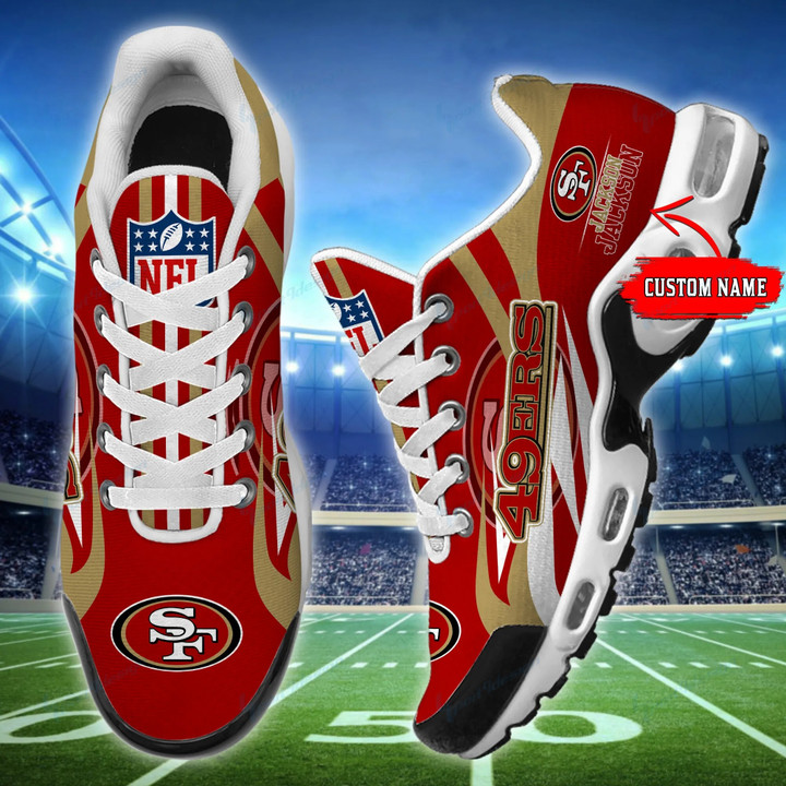 San Francisco 49ers Personalized Plus T-N Youth Sneakers BG107