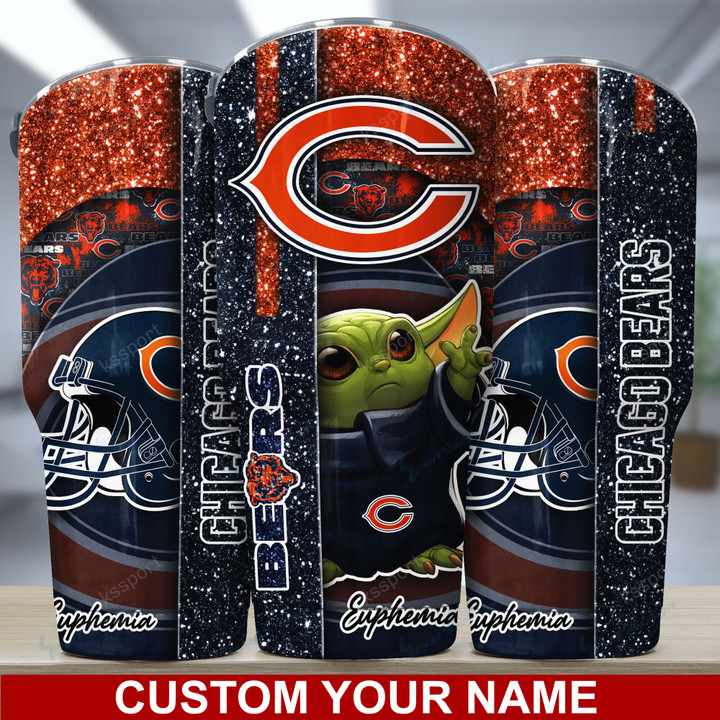 Chicago Bears Personalized Tumbler BG156