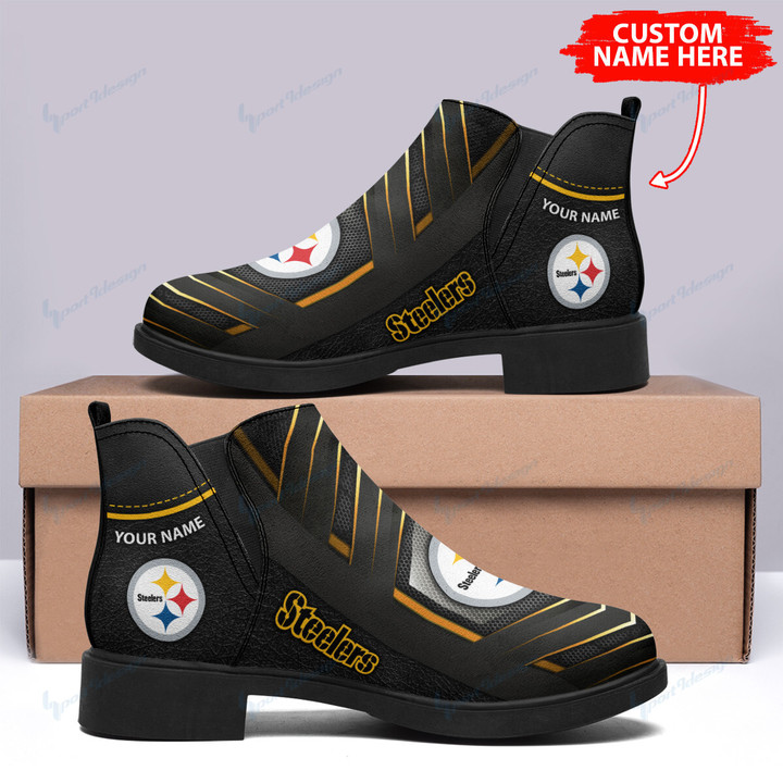 Pittsburgh Steelers Personalized Comfort & Fashion Short Boots BG115