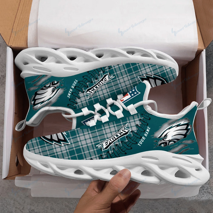 Philadelphia Eagles Personalized Yezy Running Sneakers SPD300