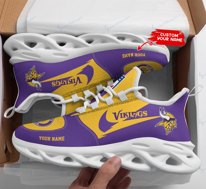 Minnesota Vikings Personalized Yezy Running Sneakers SPD412
