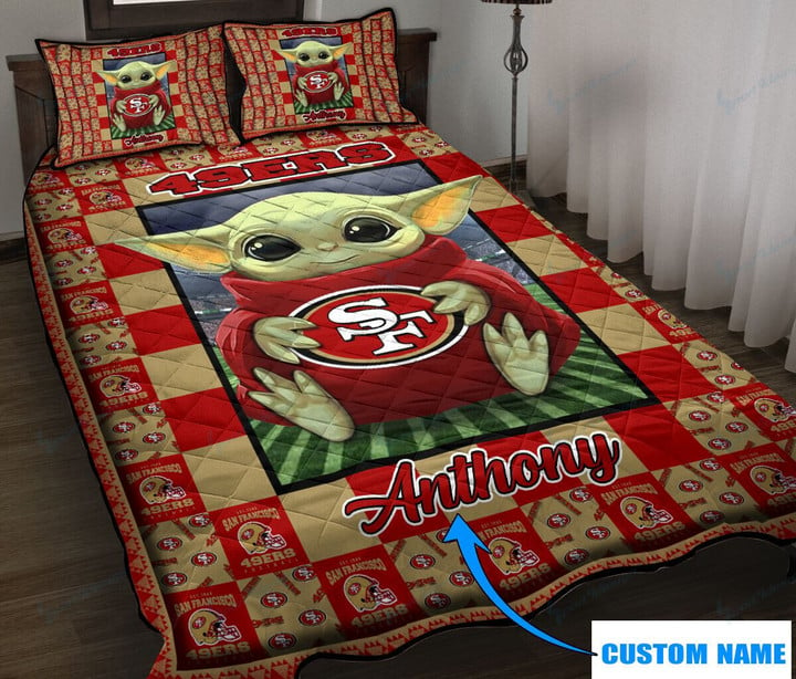 San Francisco 49ers Personalized Quilt Set BG54