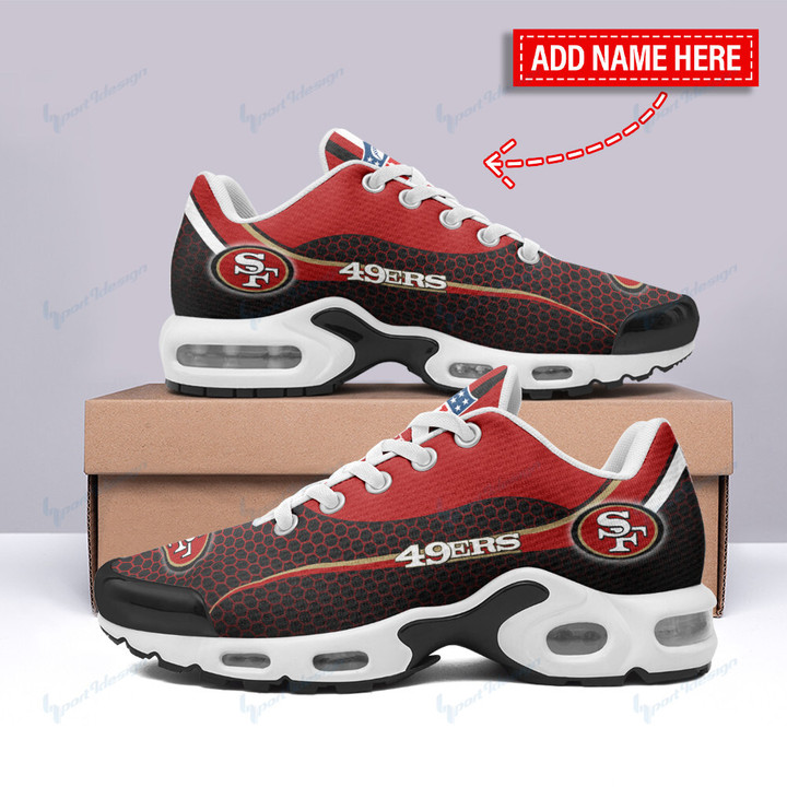 San Francisco 49ers Personalized Plus T-N Youth Sneakers BG112