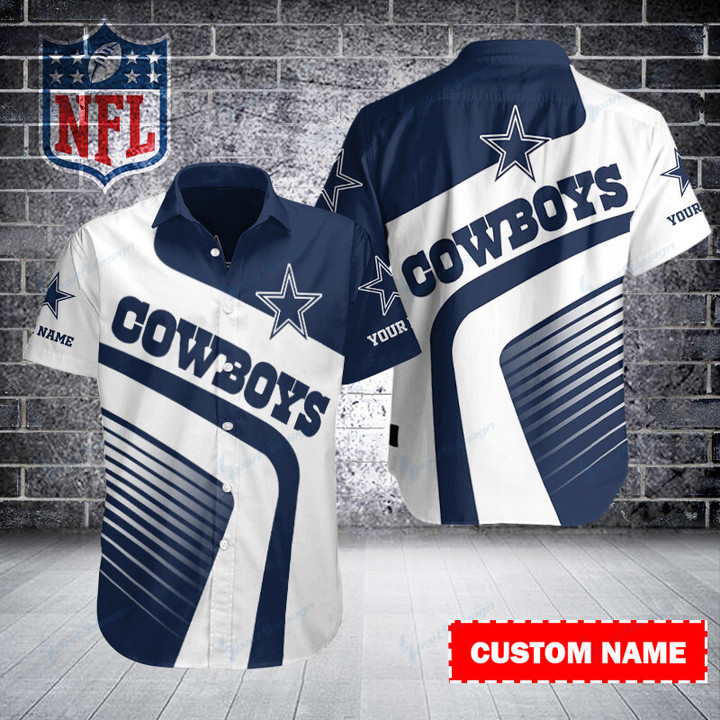 Dallas Cowboys Personalized Button Shirt BB354