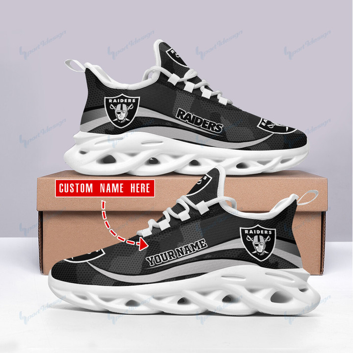 Las Vegas Raiders Personalized Yezy Running Sneakers SPD437