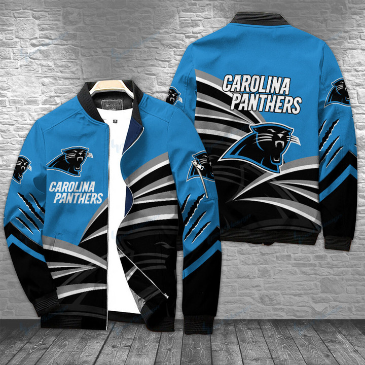 Carolina Panthers Personalized Bomber Jacket BG675