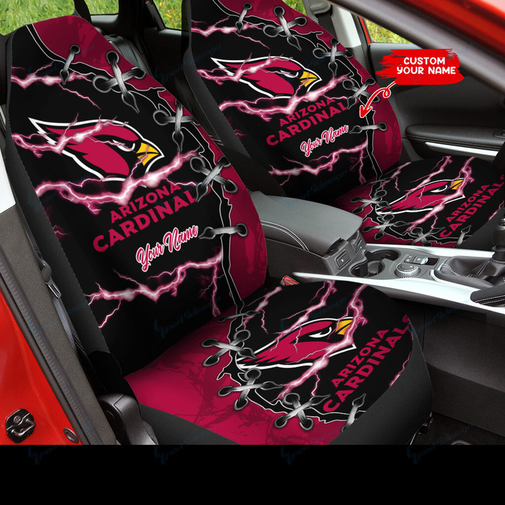 Arizona Cardinals Personalized Car Seat Covers BG239