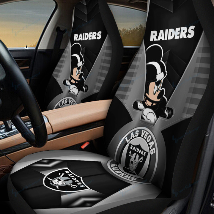 Las Vegas Raiders Car Seat Covers BG355